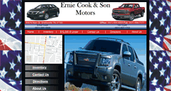 Desktop Screenshot of erniecookmotors.com